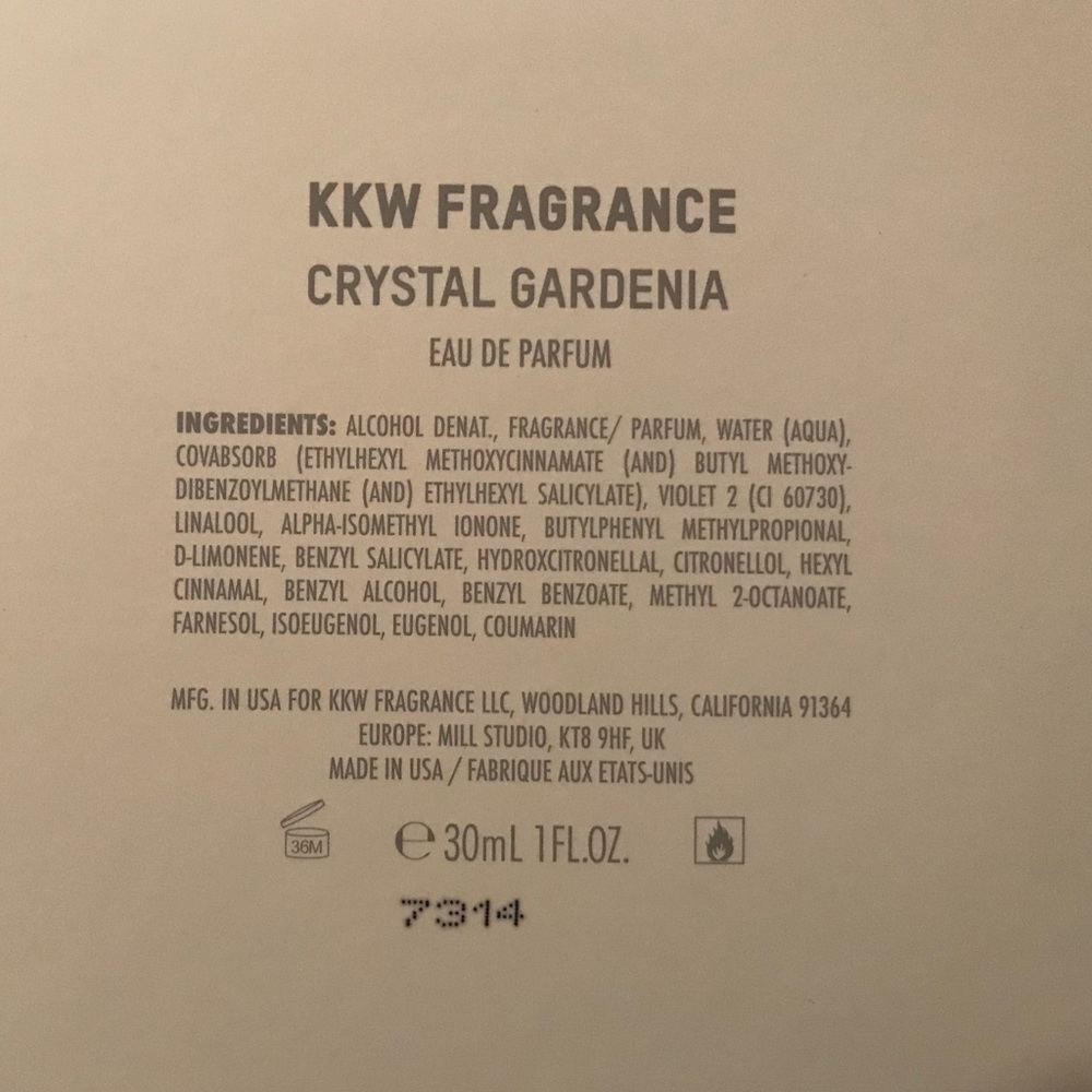 NWOT KKW FRAGRANCE